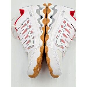Nike Reax 8 TR Men's 9.5 White Red Grey Gum Training Shoes 621716-103 NIB